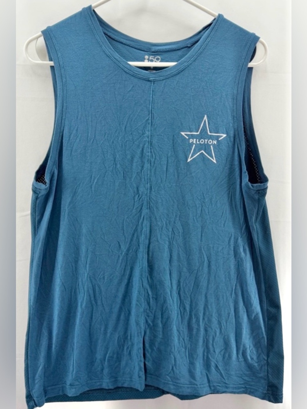 Splits59 Peloton Women's Blue Sleeveless Star Logo Tank Size Medium